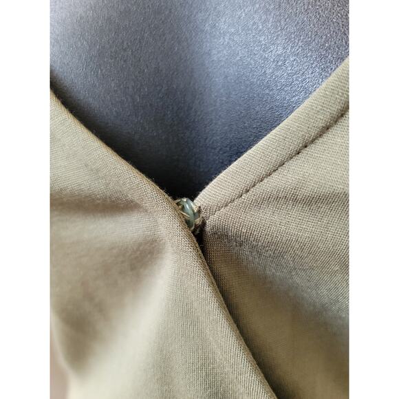 Caralyn Mirand The Drop Jumpsuit Women Large Green Wide Leg Belted V Neck Outfit - Picture 11 of 16